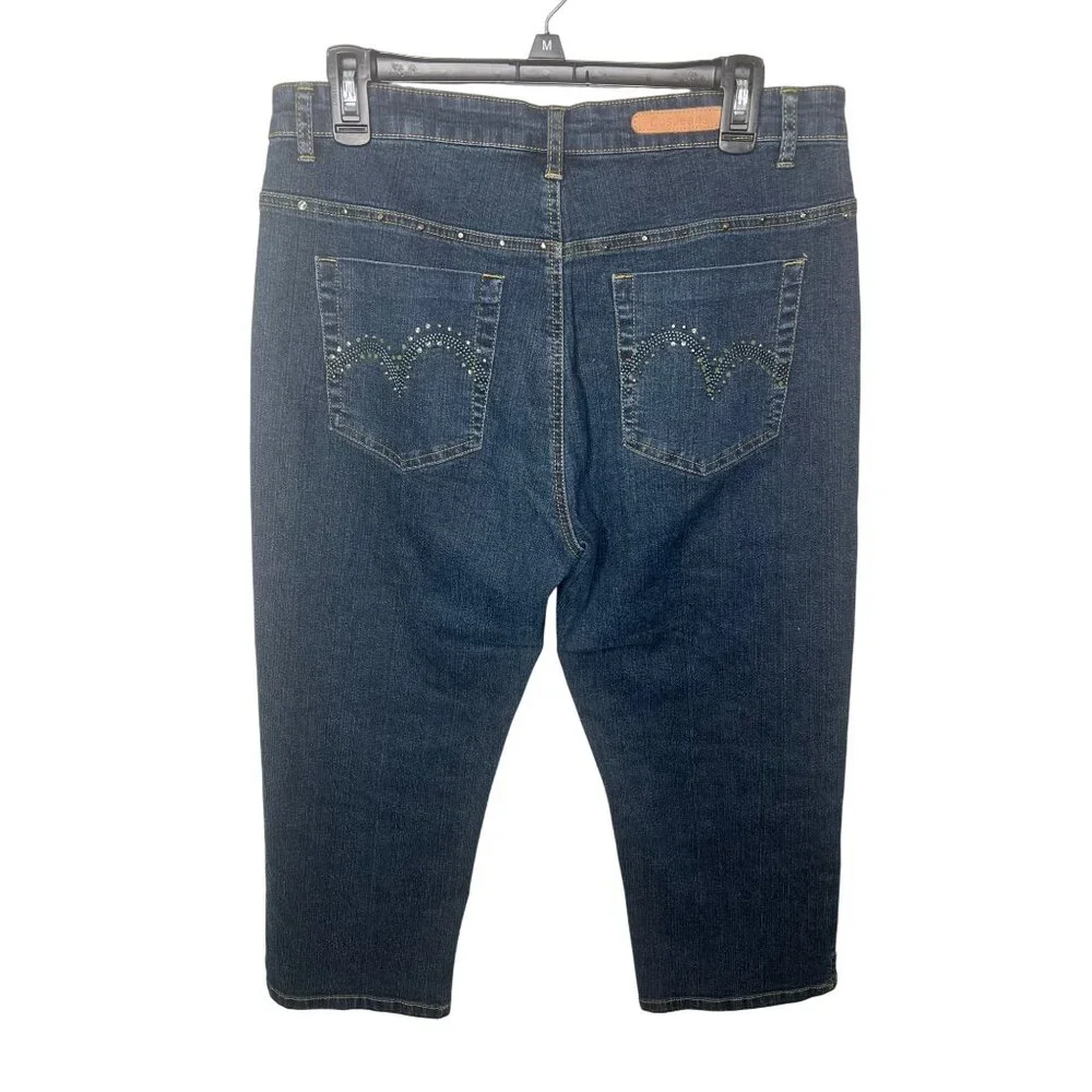 CosJeans Womens Denim Capri Pants Size 12 - Picture 5 of 11